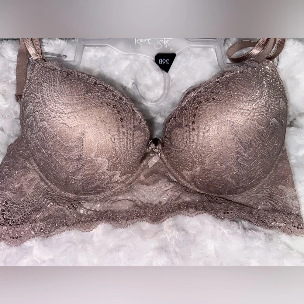 Rene Rofe Womens 3 Set Size 36B‎ Black, Pink, Nude Lace Underwire Bras NWT - Picture 5 of 9